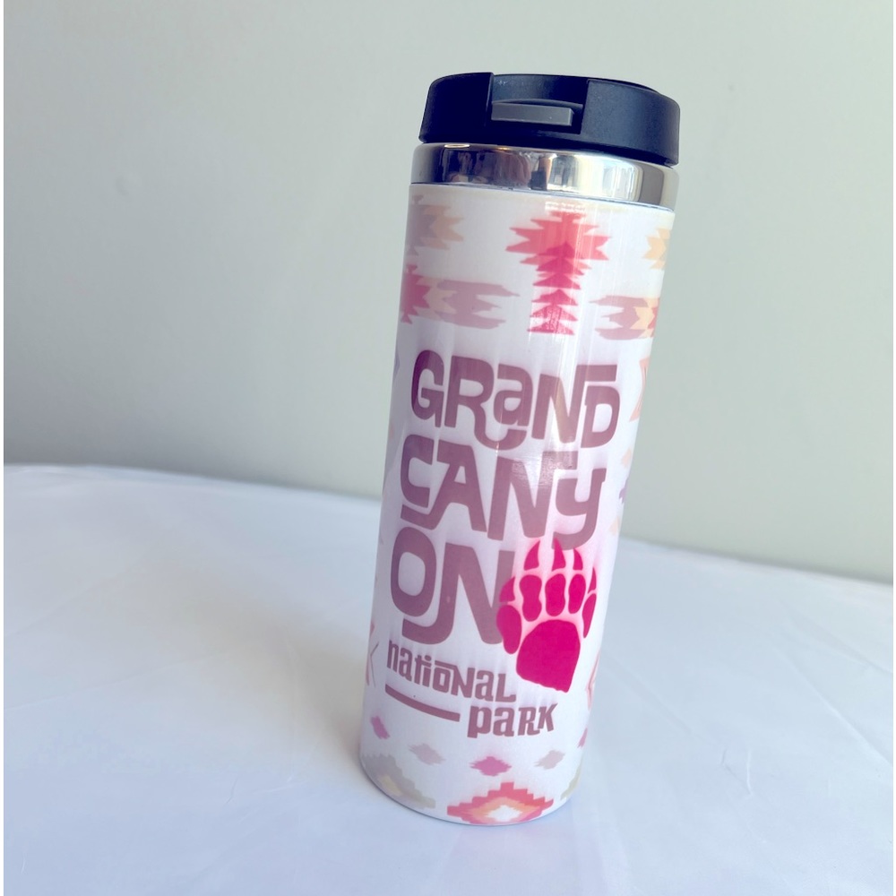Grand Canyon National Park Bear Claw Aztec 12 oz Thermal Tumbler 8” Tall